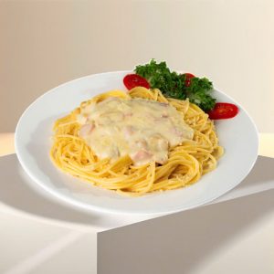 Mỳ Gà nấm sốt Kem